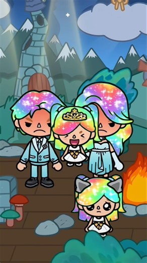 little witch turns into a princess 😱👑#tocaboca #tocalifeworld