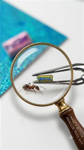 diy world's tiniest Butter Squishy tutorial 🐜 #diy #shorts #squishy #craft #viral