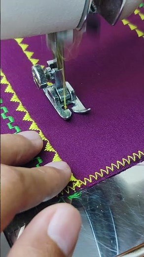Patterned stitching using a Janome sewing machine #sewingtechniques