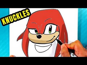 Draw with Me : KNUCKLES from Sonic
