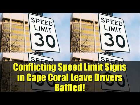 Conflicting Speed Limit Signs in Cape Coral Leave Drivers Baffled!