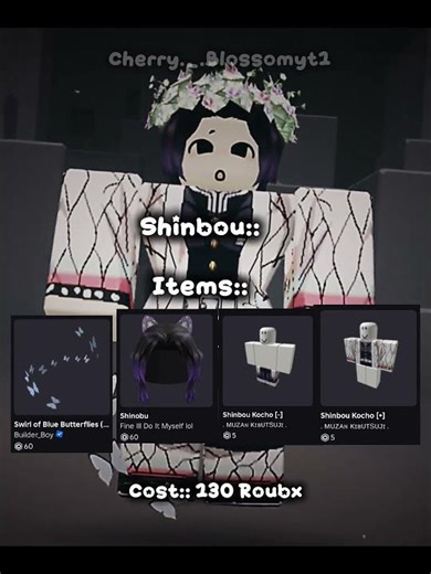 Ideas for anime cosplay in Roblox!!