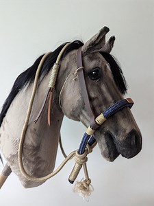 Hobby Horse Accessories, Bosal, Western Bridle With Mecate, Western Bridle - Etsy