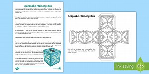 Keepsake Memory Box - Bereavement Worksheet