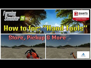 How to for Hand Tools / Store, Pickup & More / FS25 / PS5 / RustyMoney