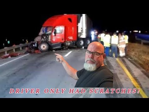 HOW DRIVER WASN'T HURT EXCEPT MINOR SCRATCHES!!
