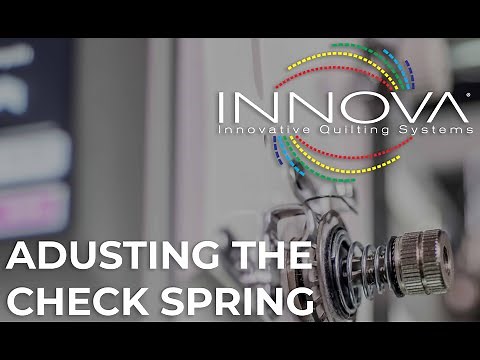 INNOVA Longarm Classic | How to Adjust the Check Spring