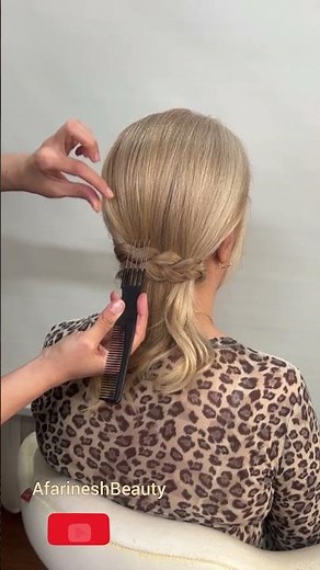 No Skills Needed! Just a Simple Braid ➰✨Most Beautiful Half-Up Hack