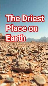 The Desert Where It Has Never Rained for Hundreds of Years #DidYouKnow #AtacamaDesert #ExtremeEarth