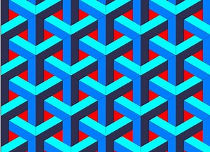 Escher Inspiration, Printable 10" Quilt Block. Quilt Pattern, 2 Sizes. Intermediate to Advanced FPP. - Etsy