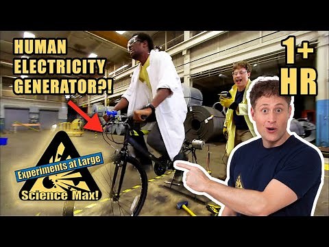 Human Powered Electric Generator | How Much Power? | Full Episodes | Science Max #Electricity