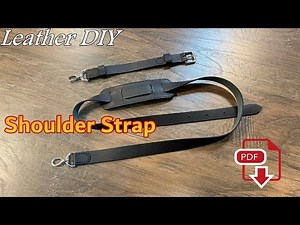 PDF Pattern - Leather Shoulder Stap - Leather Craft - DIY Schulterriemen aus echtem Leder