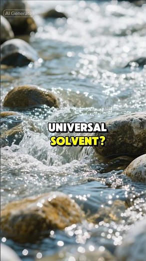 Why Water is the Ultimate Universal Solvent!