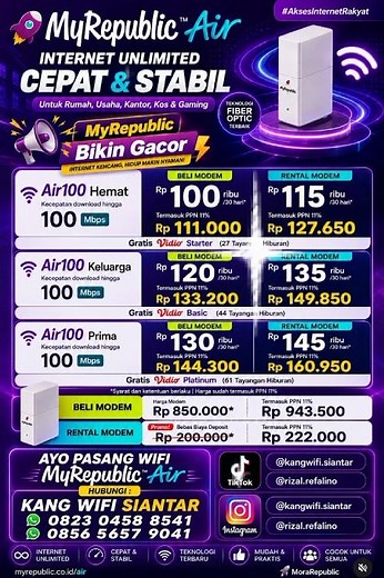 Install My Republic Wifi #MyRepublic #WhatIsMyRepublic #FastInternet #FiberInternet #SiantarWifi