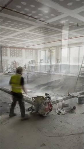 Luxury Indoor Pool Transformation with Metallic Epoxy Floor (Satisfying Timelapse)