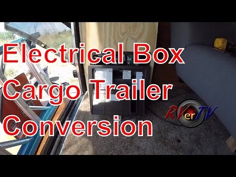 Electrical Box Install... Wall Baskets..Cargo Trailer Conversion...RVerTV