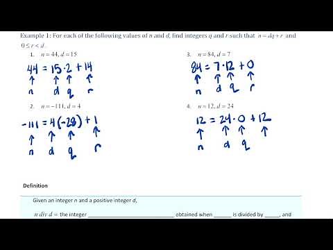 Direct Proof and Counterexample IV: Division into Cases and the Quotient-Remainder Theorem