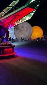 Burning Man at Night 💫🏜️ #burningman #desert | Techno City