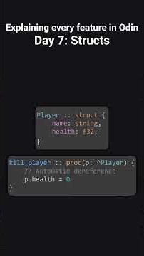 Every Odin Feature: Day 7: Structs #programming #odinlang #lowlevel