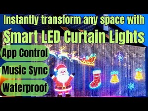 Smart LED Curtain Lights with App Control & Music Sync | Christmas Special