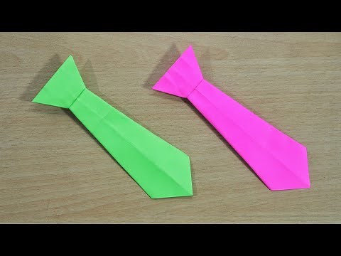 origami tie | paper tie | how to make paper tie