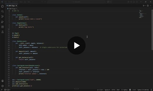 #oop #python #365daysofcode | samarth Jain