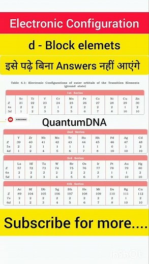 d-Block Elements का सबसे Simple Trick | Electronic Configuration 100% याद #chemistry #tricks #neet
