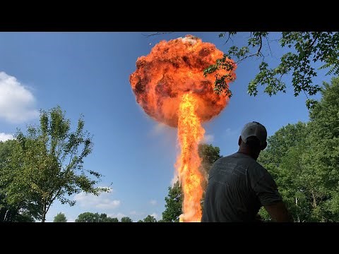 Creating a 50-Foot Fireball with a Creamer Cannon | Hunter's Blend Coffee