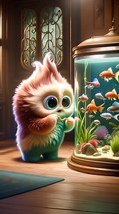 29K views · 24 reactions | At Willow Pond’s Monster Fish Club  Stanley, Marla, and Victor discover Puffy , a rare orange fish with the magical ability to grant one wish.  Together they make a wish…⭐️ What do they wish for? 敖❤️✨珞✌️ #monsterfish #fish #fishclub #aquarium #characterart #animacion #ai #illumination #fantasyart #themonsterlibrary #monster #cutemonster #cutefish | The Monster Library | Facebook