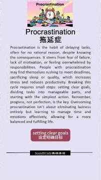 The Procrastination Trap – English Words That Change Everything