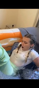 SPLASH! Kristen Pushes Emma Into the Bathtub! | Hanby's Pranks