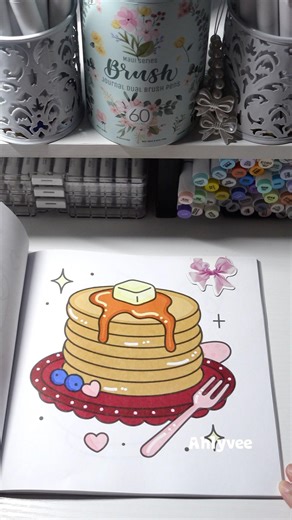 | Vintage Bakery is now on Amazon! 🥞 #color #asmr #asmrcoloring #pancakes #buttermilkpancakes