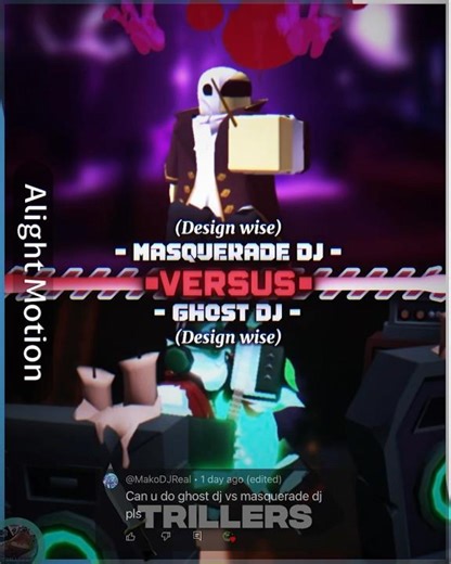 Masquerade DJ Vs Ghost DJ | #roblox #tds #shorts #fyp #debate
