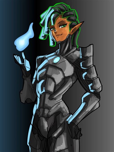 mage Neria Surana #art #originacharacter #elf #drawing #speedpaint