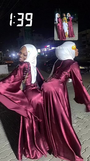 Elegant Traditional Attire Night Walk in Satin Robes