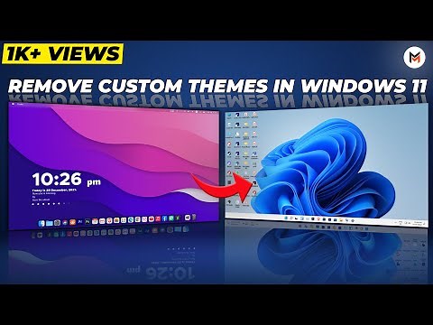 How to Remove Custom Themes in Windows 11 || Restore Default Theme || Windows 11 Default Theme