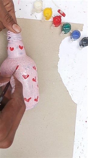 how to reuse waste bottle✨ 😍#art #reuse #craft