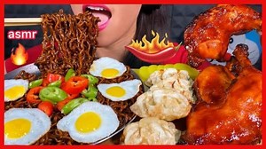 147K views · 3.1K reactions | BBQ CHICKEN, DUMPLINGS, EGGS, CHILLI 먹방 Eating Sounds | Stella ASMR | Facebook