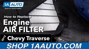 How to Replace Engine Air Filter 2009-15 Chevy Traverse