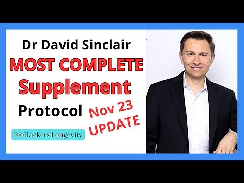 Dr David Sinclairs most complete supplement protocol update