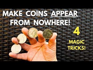 How To Make Coins 'Magically Appear From Nowhere!' (4 Amazing Magic Tricks!) Jay Sankey Tutorial!