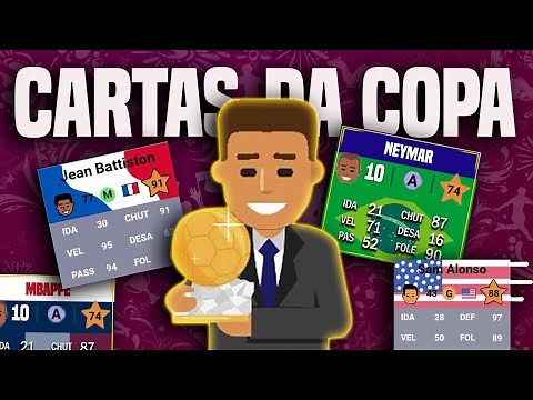 CARTAS PERSONALIZADAS DA COPA DO MUNDO 2022 NO WORLD SOCCER CHAMPS !