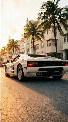 Real life Miami Vice. The King of Cool. 🛥️🌅- Ferrari Testarossa