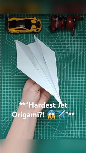 Hardest Fighter Jet Origami | Complex Folding Patterns #origami #hardestorigami #origamichallenge