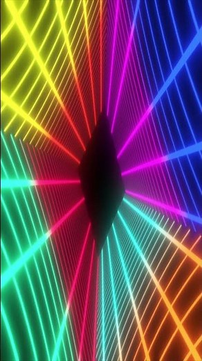 Stunning Random Color Shifting Grid Tunnel