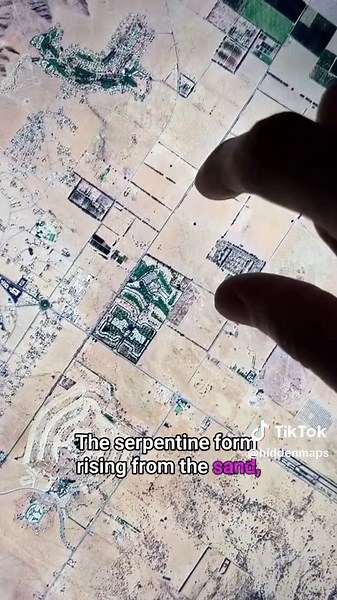 Did #googlemaps just reveal a desert dragon? 👁️ #mysterious #googleearth