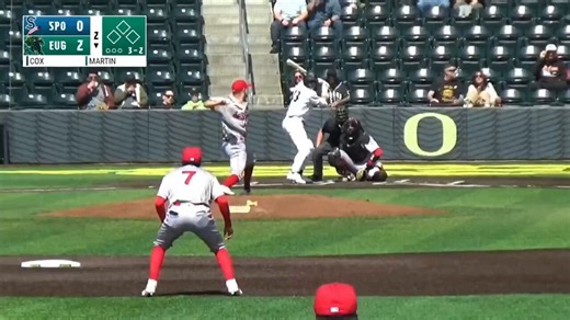Jackson Cox struck out a season-high nine over six innings of one-run ball today against the Emeralds. The right-hander out of Toutle Lake, WA, ranks second in the Northwest League in K's (32) and third in innings pitched (22.2) through his first five outings this season. #GoSpo