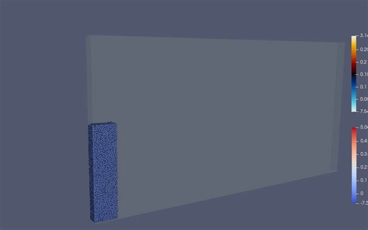 CFDEM【OpenFOAM LIGGGHTS】 Column collapse 1
