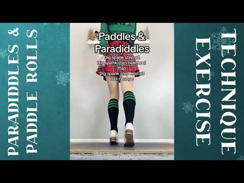 HOLIDAY TAP DANCE TUTORIAL - Paradiddles & Paddle Rolls - Intermediate Technique Exercise