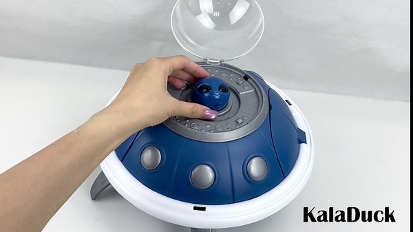 UFO Kids Tool Set Toy, 3 in 1 Space Workbench Toys with Planet Projector and Alien, 52PCS Pretend Play Backpack Spaceship Toddler Tool Bench Repair Shops Playset for Boys Girls 3-5